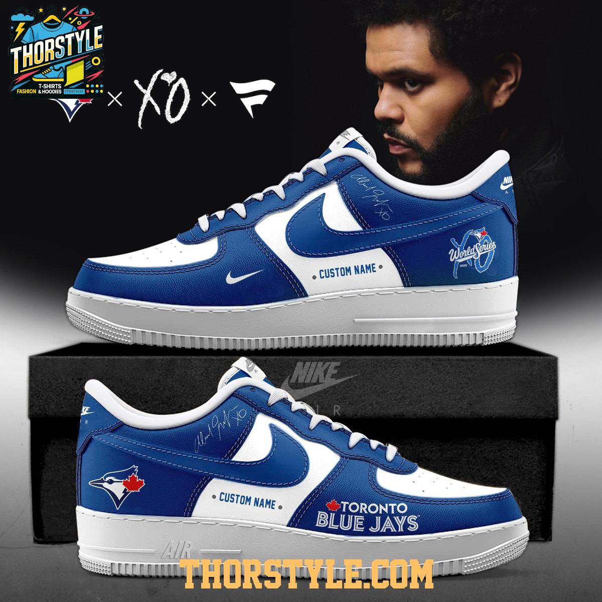 Toronto Blue Jays World Series 2025 The Weeknd Air Force 1 Shoes Toronto Blue Jays World Series 2025 The Weeknd Air Force 1 Shoes