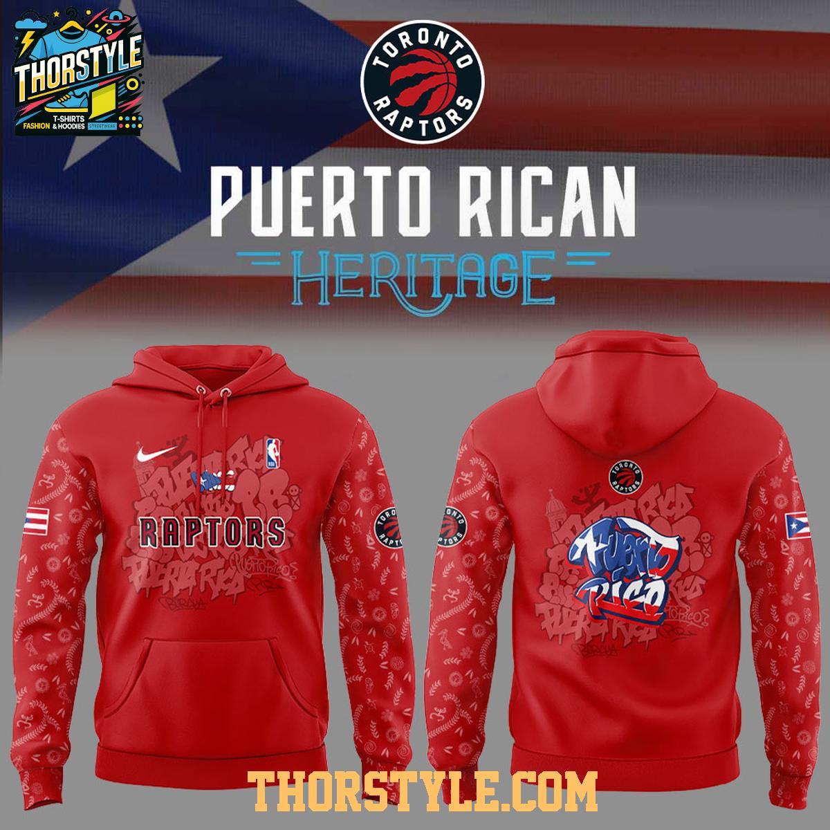 Toronto Raptors Puerto Rican Heritage Root And Culture 2025 Hoodie T-Shirt Toronto Raptors Puerto Rican Heritage Root And Culture 2025 Hoodie T-Shirt