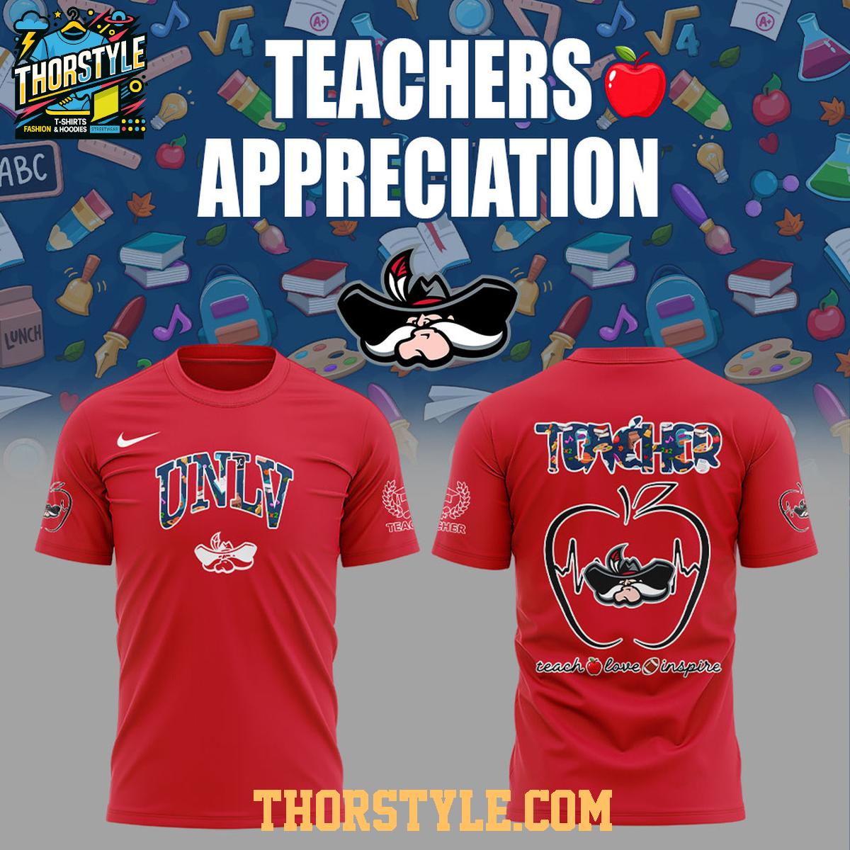 UNLV Rebels Teachers 2025 Day Of Appreciation Hoodie T-Shirt UNLV Rebels Teachers 2025 Day Of Appreciation Hoodie T-Shirt