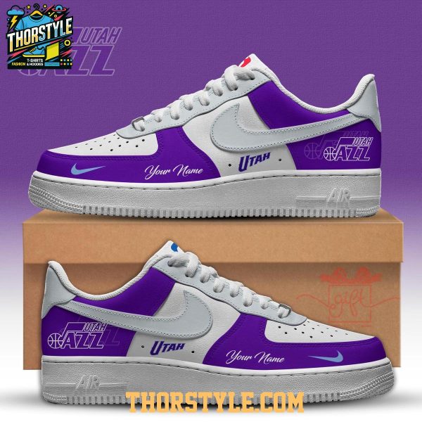 Utah Jazz 2025 NBA Championship Personalized Air Force 1 Shoes