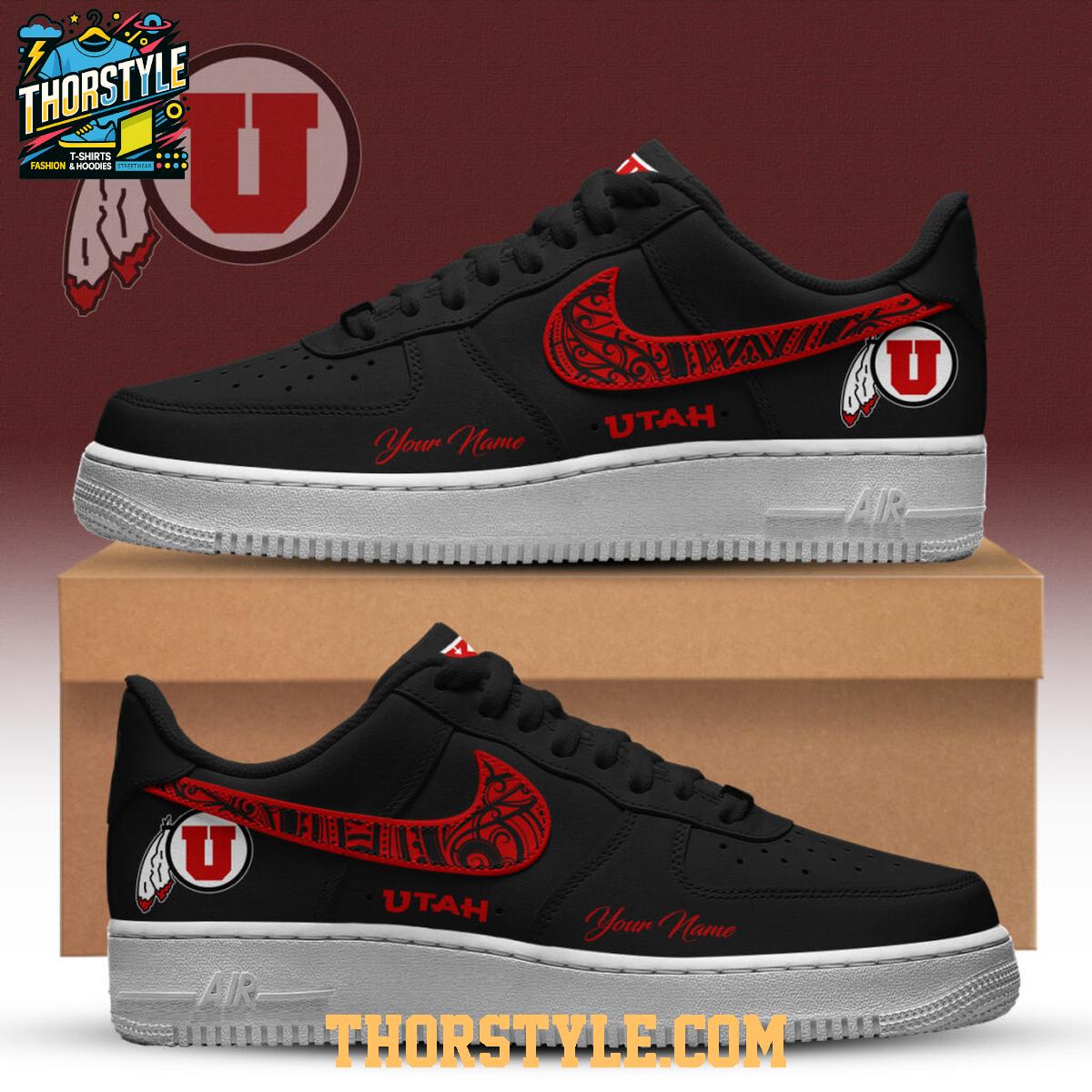 Utah Utes Drum And Feather Heritage Dark Mode 2025 Air Force 1 Shoes Utah Utes Drum And Feather Heritage Dark Mode 2025 Air Force 1 Shoes