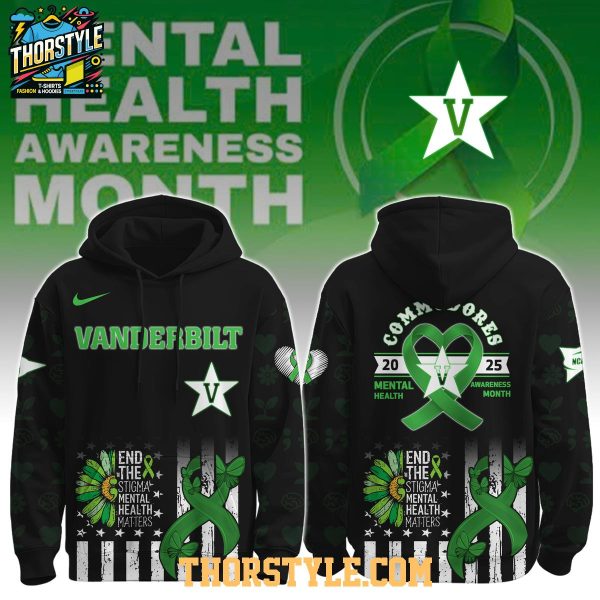 Vanderbilt Commodores Mental Health Awareness Month 2025 Hoodie T-Shirt