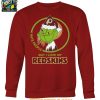 Washington Redskins Grinch Hates People But Loves Football Xmas 2025 T Shirt