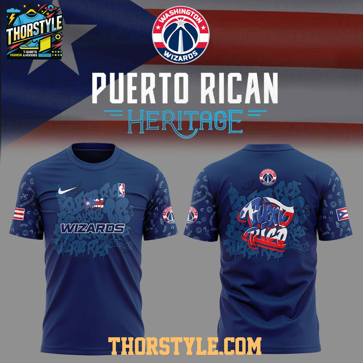 Washington Wizards Puerto Rican Heritage Root And Culture 2025 Hoodie T-Shirt Washington Wizards Puerto Rican Heritage Root And Culture 2025 Hoodie T-Shirt