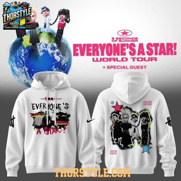5 Seconds Of Summer Everyone’s A Star 2026 Album World Tour Hoodie T-Shirt
