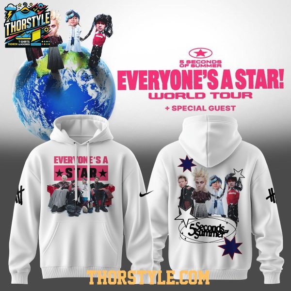 5 Seconds Of Summer 5SOS Everyone’s A Star 2026 World Tour Hoodie T-Shirt
