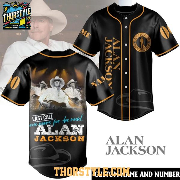 Alan Jackson Last Call One More For The Road 2025 Tour Baseball Jersey