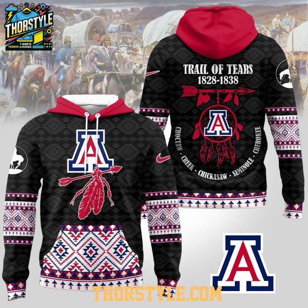 Arizona Wildcats Native American Awareness Trail Of Tears 2025 NCAA Hoodie