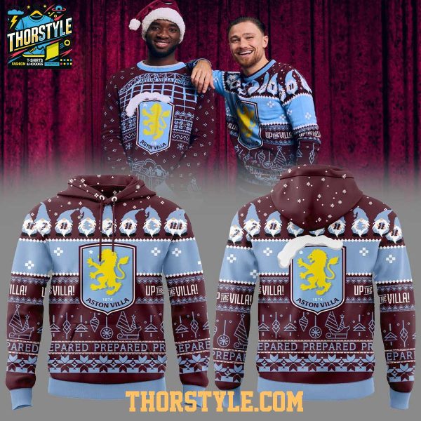 Aston Villa Gnome Christmas Premier League 2025 Ugliest Hoodie T-Shirt