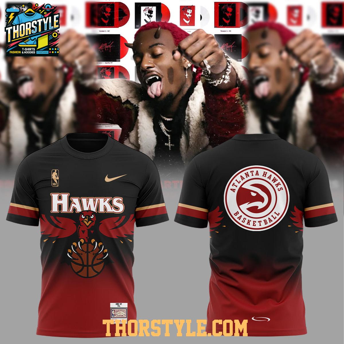 Atlanta Hawks 2025 Playboi Carti Antagonist Tour Hoodie T-Shirt Atlanta Hawks 2025 Playboi Carti Antagonist Tour Hoodie T-Shirt