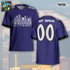 Baltimore Ravens City Skyline Legends Team Personalized Football Jersey