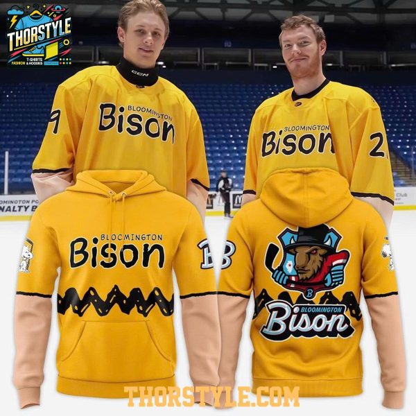 Bloomington Bison Peanuts 2025 Merry Snoopy Christmas Hoodie T-Shirt