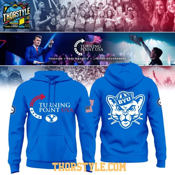 Brigham Young Cougars University 2025 Turning Point USA Hoodie T-Shirt