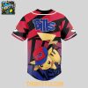 Buffalo Bills 2025 Pokemon Trainers Pikachu Fight Baseball Jersey
