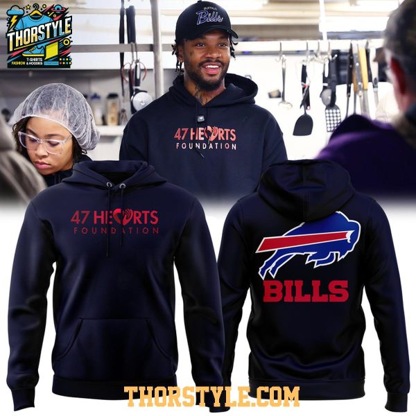 Buffalo Bills Christian Benford 47 Hearts Foundation 2025 Hoodie T-Shirt