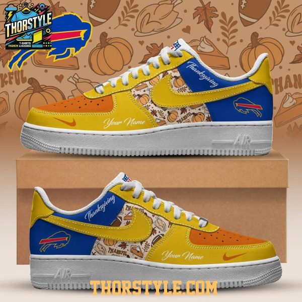 Buffalo Bills Thanksgiving Day 2025 Personalized Air Force 1 Shoes