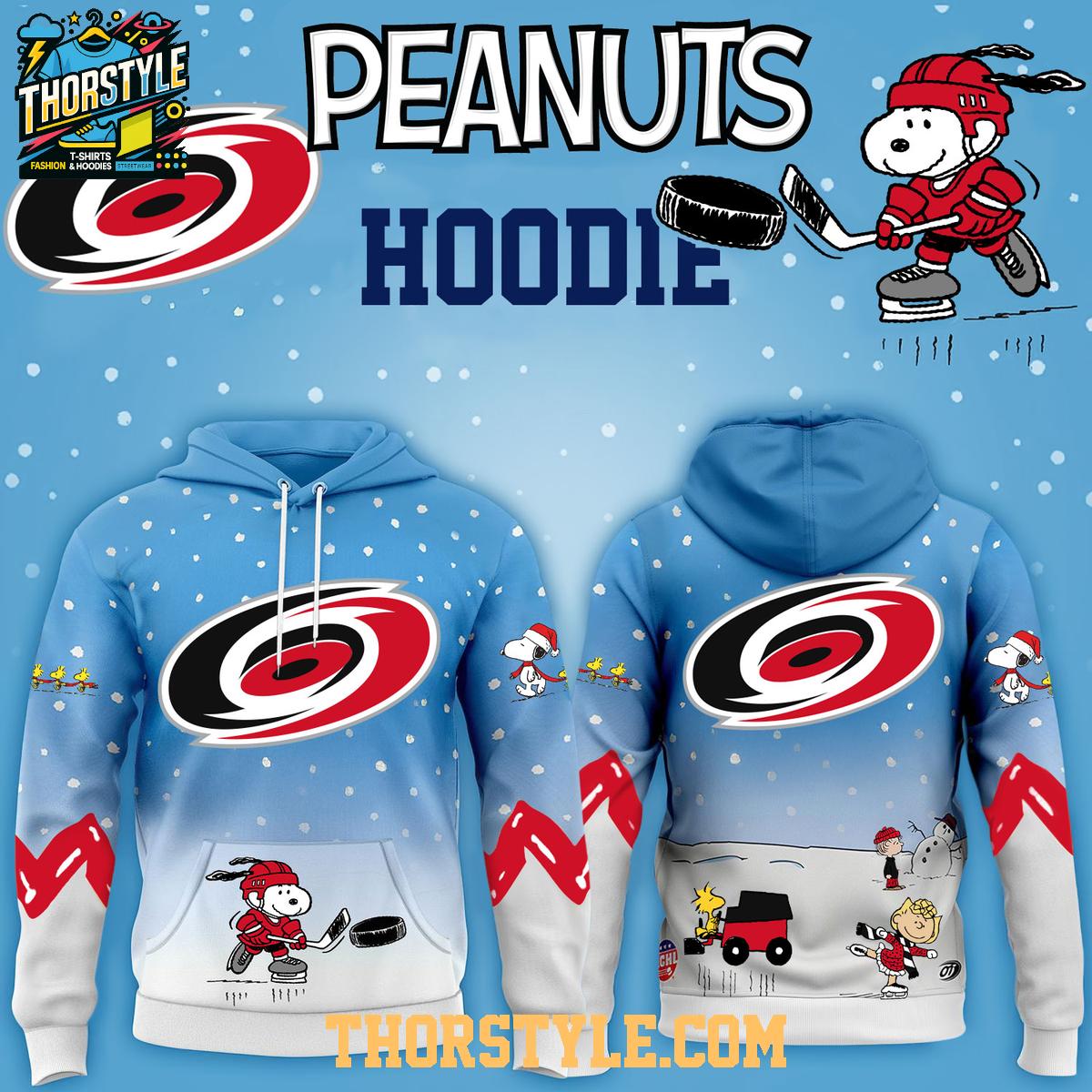 Carolina Hurricanes Peanuts Hockey Merry Snoopy X-Mas 2025 Hoodie T-Shirt Carolina Hurricanes Peanuts Hockey Merry Snoopy X-Mas 2025 Hoodie T-Shirt