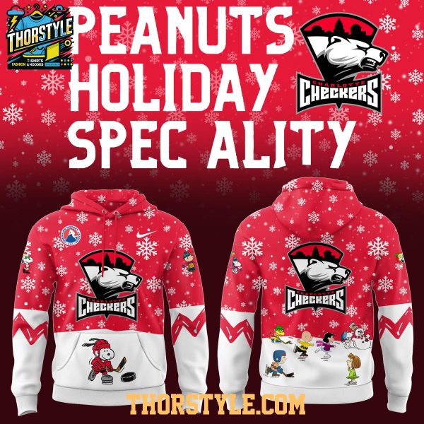 Charlotte Checkers Snoopy Merry Peanuts Christmas 2025 Hoodie T-Shirt