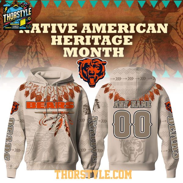 Chicago Bears 2025 Proud To Be Native American Personalized Hoodie T-Shirt