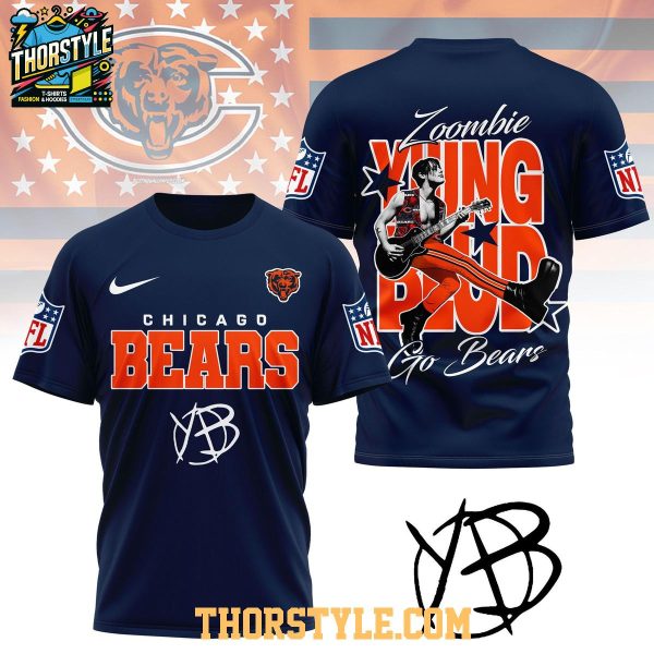 Chicago Bears Yungblud Zombie 2025 Go Bears Hoodie T-Shirt