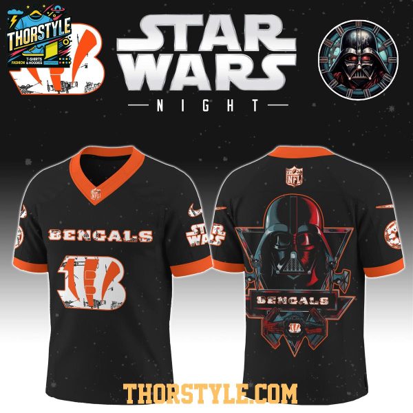 Cincinnati Bengals Star Wars Darth Vader 2025 Football Jersey