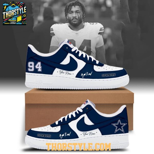 Dallas Cowboys Marshawn Kneeland Memorial Personalized Air Force 1 Shoes