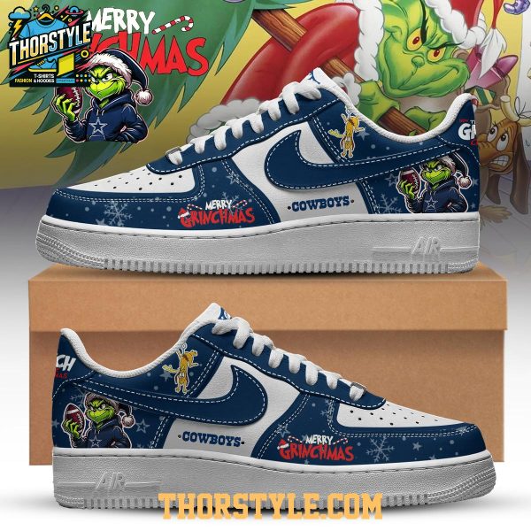 Dallas Cowboys Merry Grichmas Grinch Stole Christmas Air Force 1 Shoes
