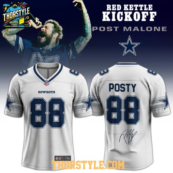 Dallas Cowboys Post Malone 2025 Football Jersey White Version