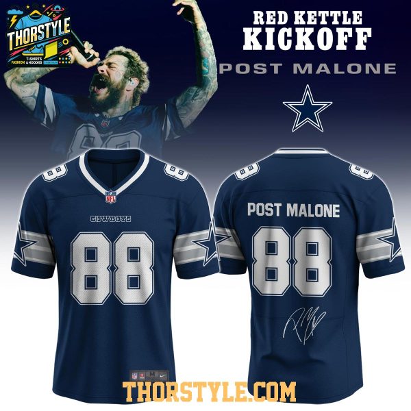 Dallas Cowboys Post Malone BIG ASS Stadium Tour 2025 Football Jersey