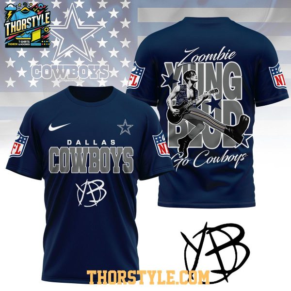 Dallas Cowboys Yungblud Zombie 2025 Go Cowboys Hoodie T-Shirt