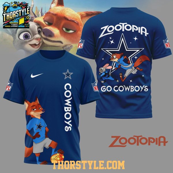 Dallas Cowboys Zootopia NFL Crossover 2025 Christmas Hoodie T-Shirt