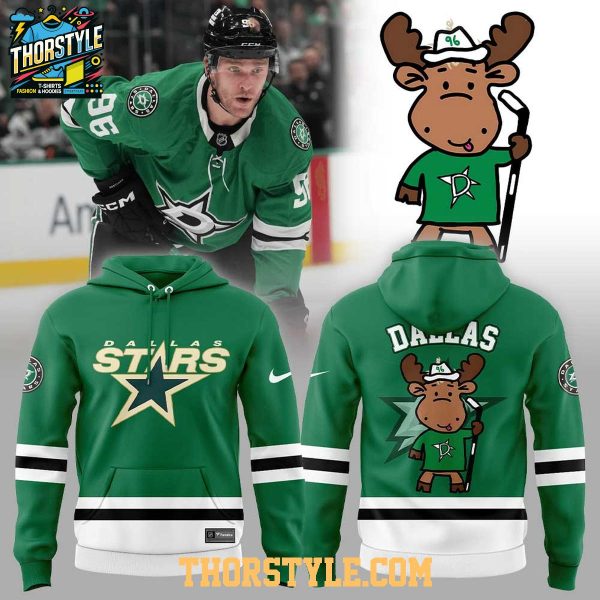 Dallas Stars Kelly Green Doodle Moose 2025 Hoodie T-Shirt