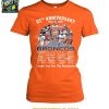 Denver Broncos 65th Anniversary 1960 2025 United In Orange Thank You T Shirt