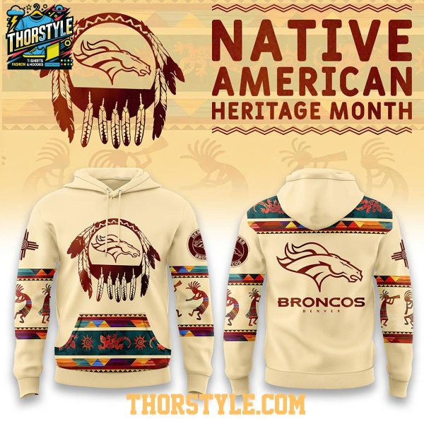 Denver Broncos Mille Lacs Band Of Ojibwe Native American Heritage Hoodie T-Shirt