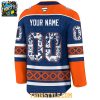 Edmonton Oilers Indigenous People Holiday 2025 Personalized Hockey Jersey