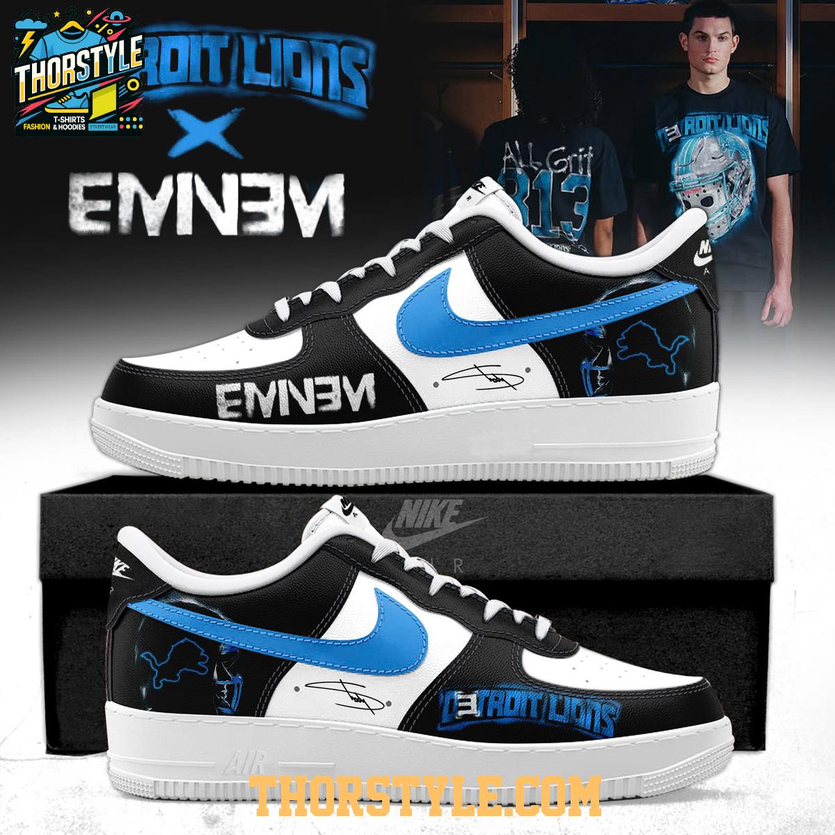 Eminem Detroit Lions Thanksgiving Halftime Show 2025 Personalized Air Force 1 Shoes Eminem Detroit Lions Thanksgiving Halftime Show 2025 Personalized Air Force 1 Shoes