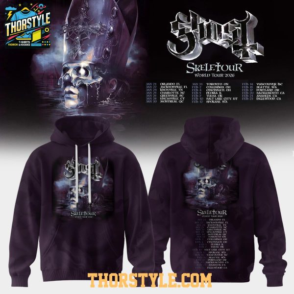 Ghost Band Skeltour 2026 Tour North America Schedule Hoodie T-Shirt