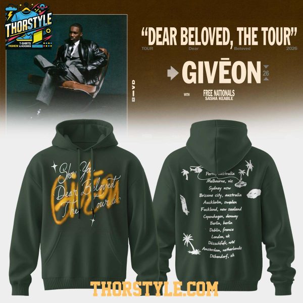 Giveon Dear Beloved The Tour 2026 R&B Super Star Hoodie T-Shirt