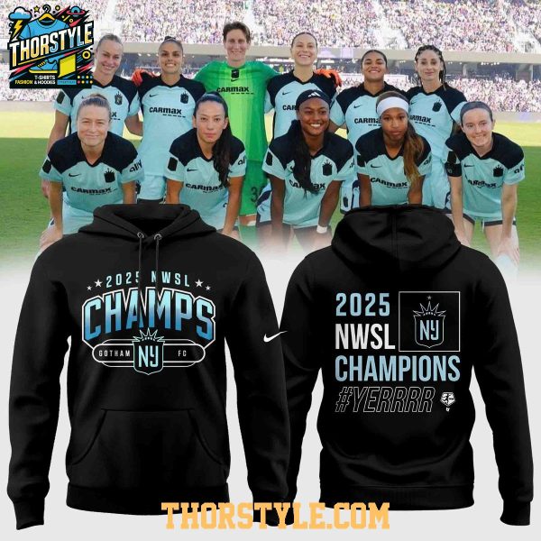 Gotham FC Celebrate NWSL Champions 2025 Sky Blue New York Hoodie T-Shirt