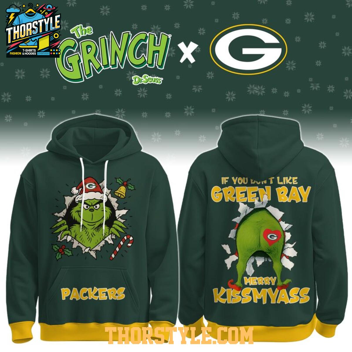 Green Bay Packers Grinch Naughty Kissmyass Christmas 2025 Hoodie T-Shirt Green Bay Packers Grinch Naughty Kissmyass Christmas 2025 Hoodie T-Shirt