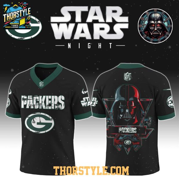 Green Bay Packers Star Wars Darth Vader 2025 Football Jersey