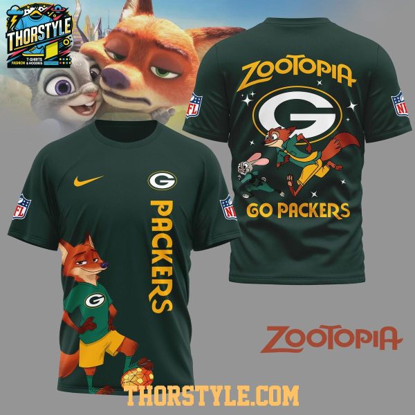 Green Bay Packers Zootopia NFL Crossover 2025 Christmas Hoodie T-Shirt