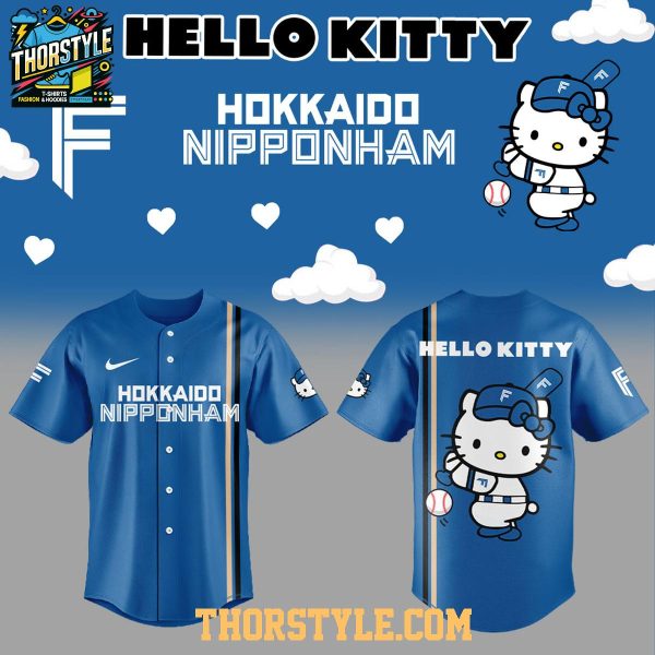 Hello Kitty Hokkaido Nippon-Ham Fighters 2025 Baseball Jersey