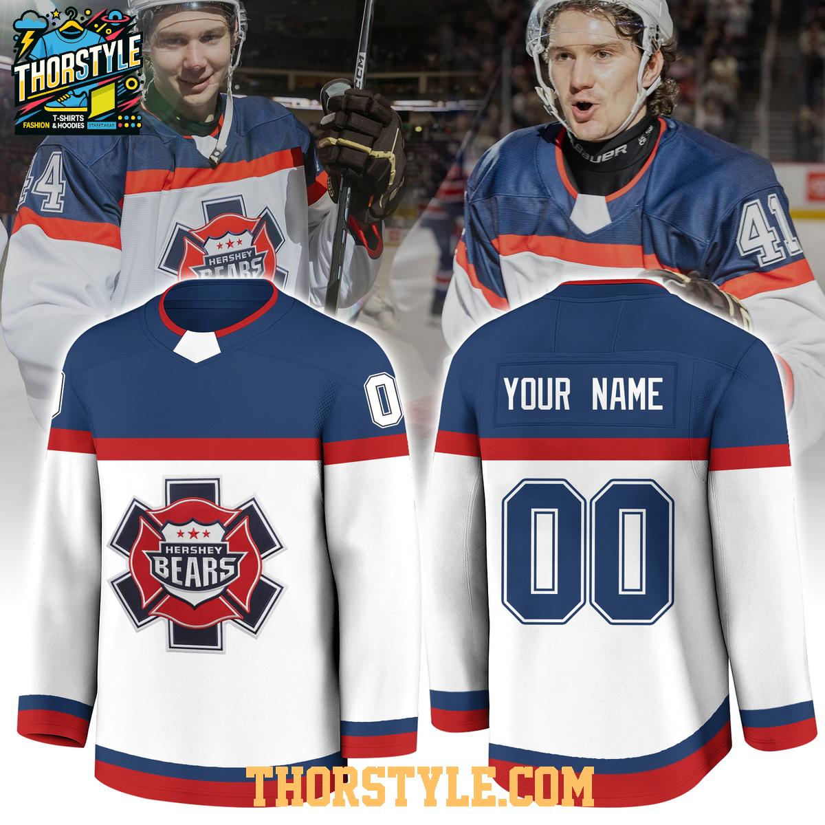 Hershey Bears Protect And Serve Night Of Appreciation 2025 Hockey Jersey Hershey Bears Protect And Serve Night Of Appreciation 2025 Hockey Jersey
