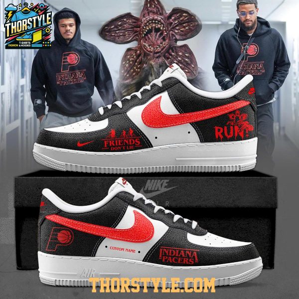 Indiana Pacers Stranger Things NBA Adventure Personalized Air Force 1 Shoes
