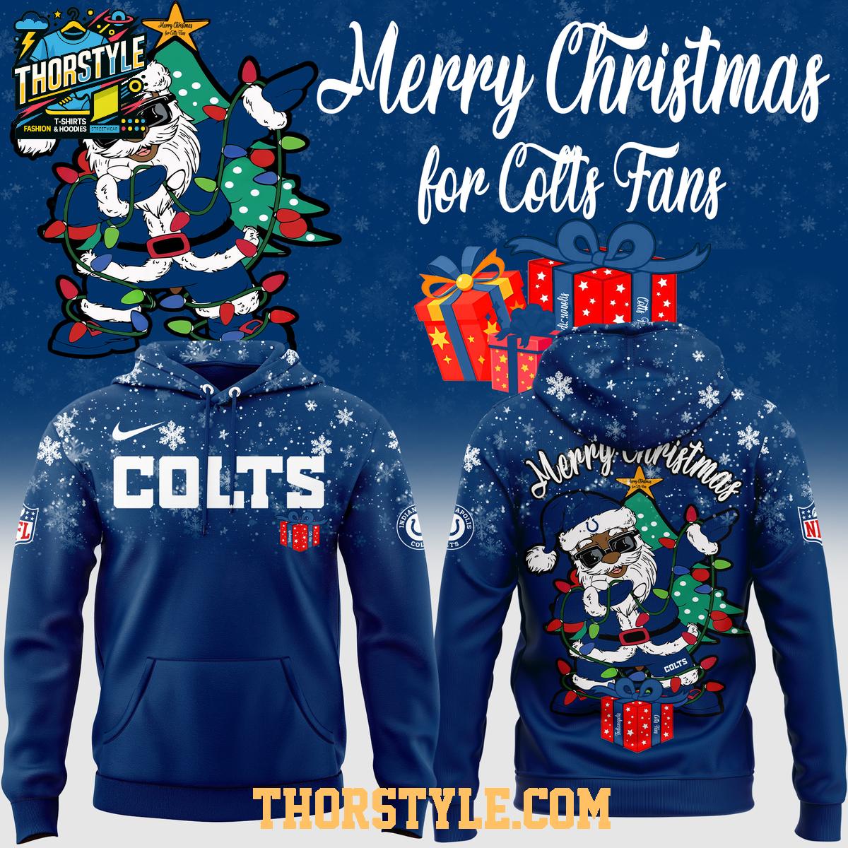 Indianapolis Colts Merry Colts Christmas Happy Holiday 2025 Hoodie T-Shirt Indianapolis Colts Merry Colts Christmas Happy Holiday 2025 Hoodie T-Shirt