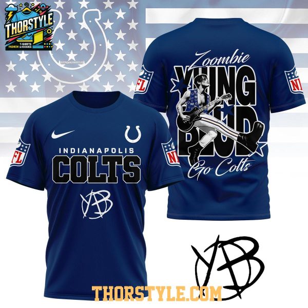 Indianapolis Colts Yungblud Zombie 2025 Go Colts Hoodie T-Shirt