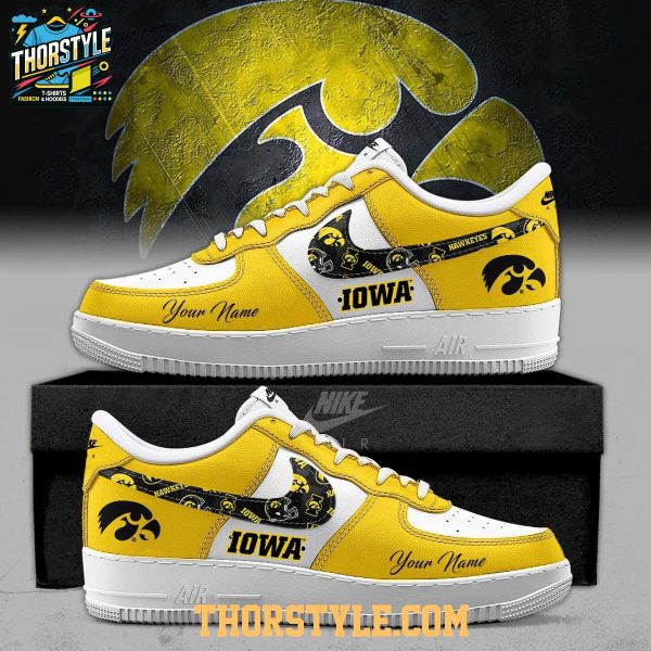 Iowa Hawkeyes 2025 Freedom Campus Personalized Air Force 1 Shoes