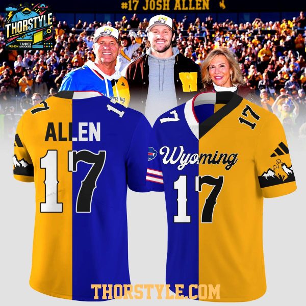 Josh Allen 2025 Buffalo Bills Wyoming Cowboys Forever A Cowboy Football Jersey