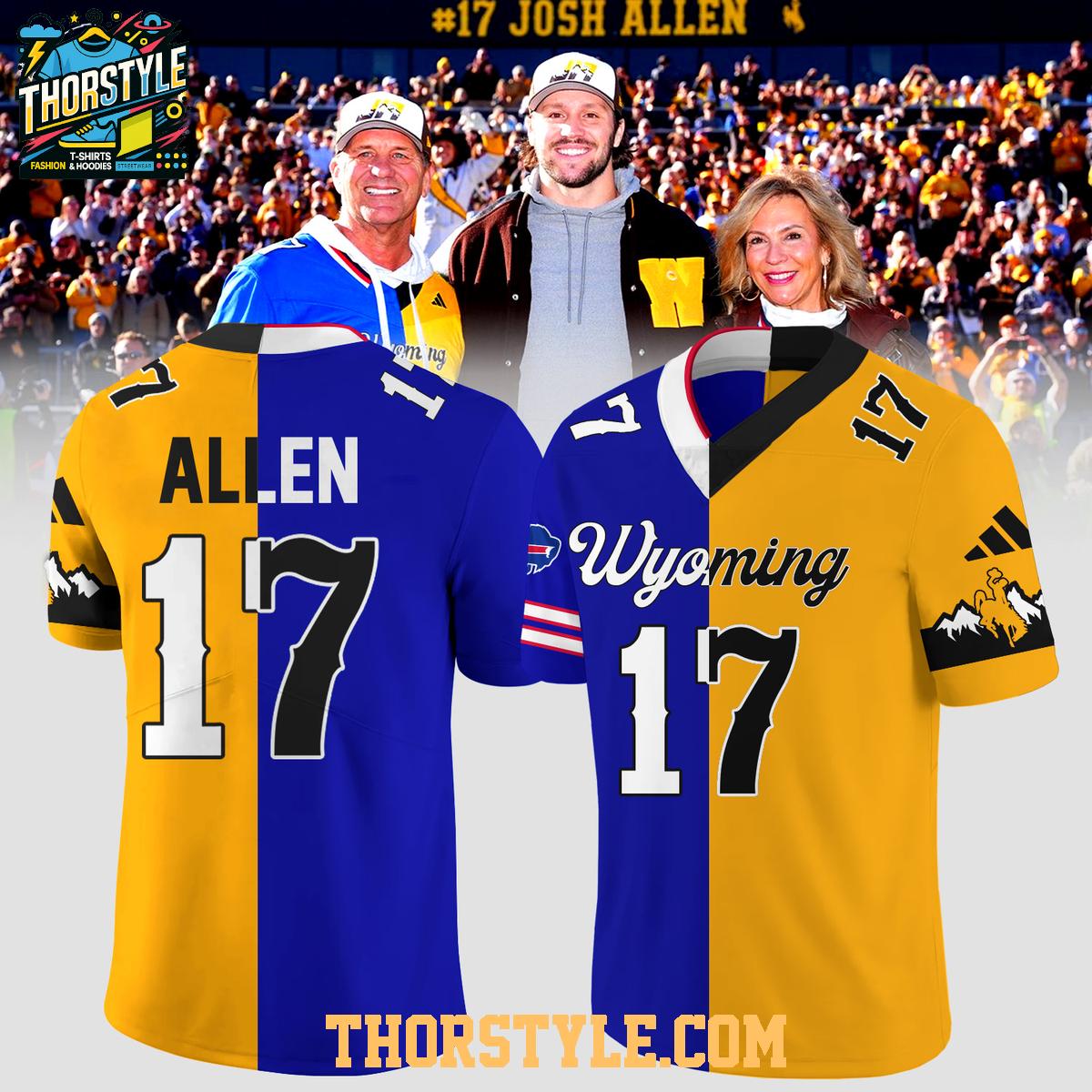 Josh Allen 2025 Buffalo Bills Wyoming Cowboys Forever A Cowboy Football Jersey Josh Allen 2025 Buffalo Bills Wyoming Cowboys Forever A Cowboy Football Jersey